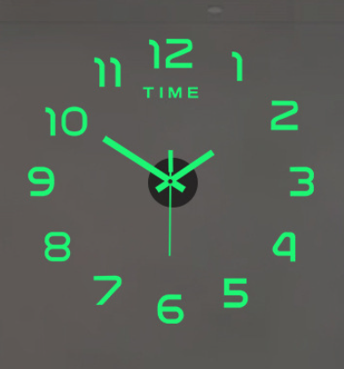 DIY 3D Frameless Wall Clock Kit