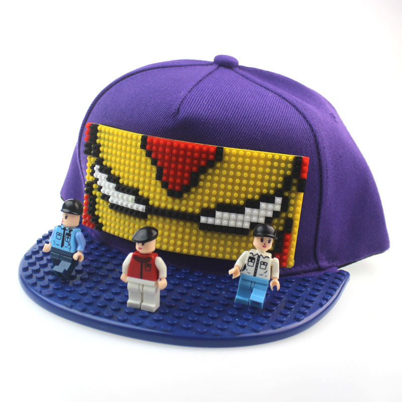 Kids Bricky DIY Lego Blocks Baseball Hat