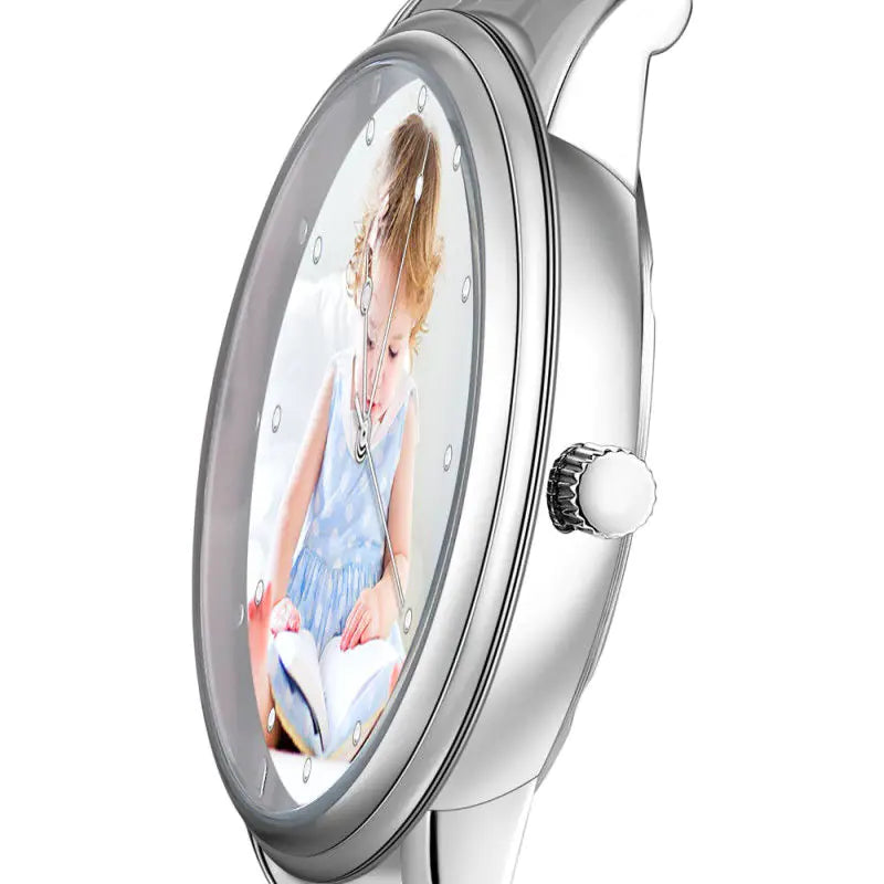 Custom Photo Quartz Watch, Personalized Design