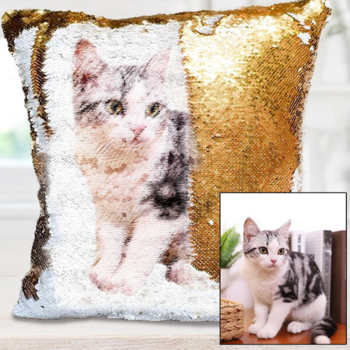 Personalized Sequin Pillowcase - Custom Design