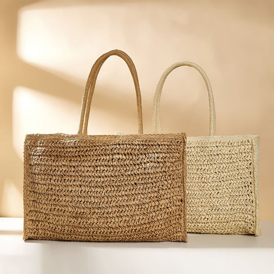 Ethnic Style Straw Bag with Unique Design