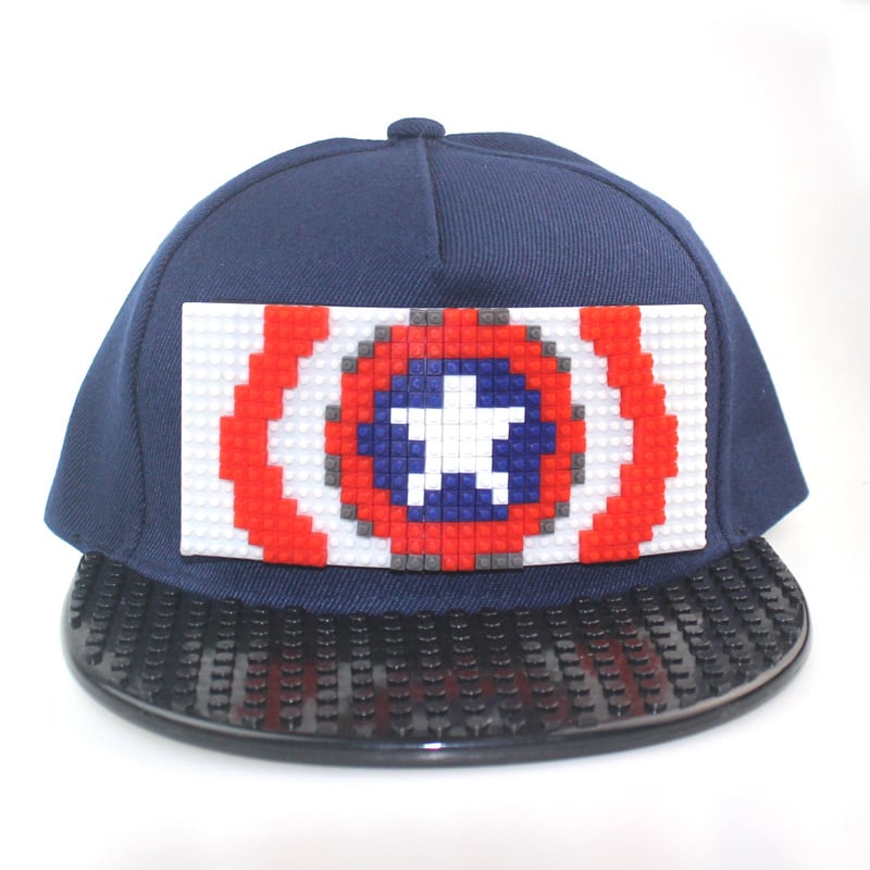 Kids Bricky DIY Lego Blocks Baseball Hat