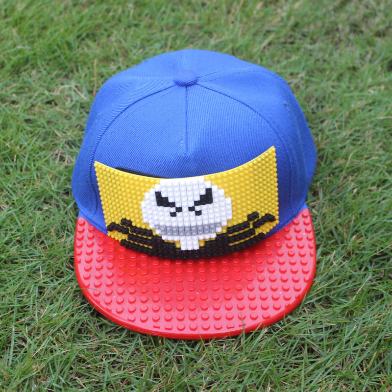 Kids Bricky DIY Lego Blocks Baseball Hat