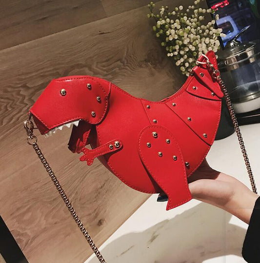 Cute Dinosaur Shaped Shoulder Bag with Sweet Style