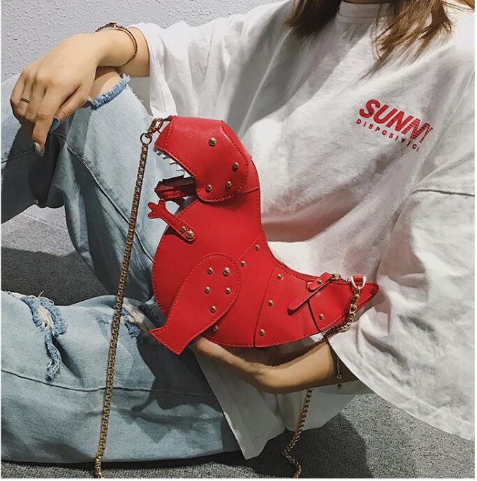 Cute Dinosaur Shaped Shoulder Bag with Sweet Style