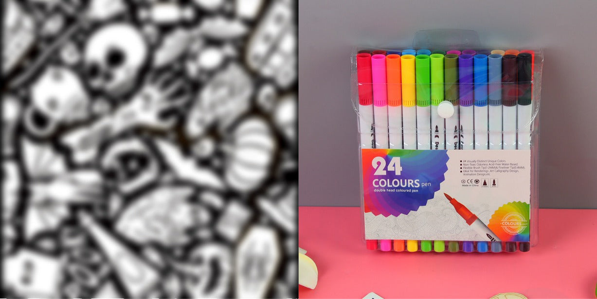 DIY Coloring Blanket With Markers