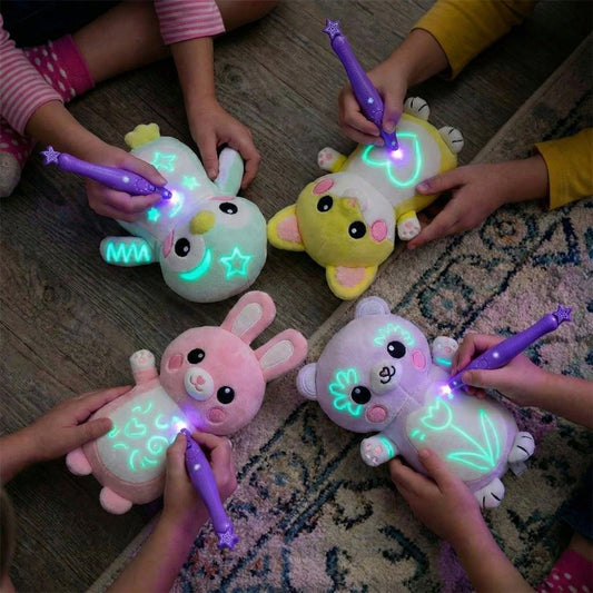 Glow-in-the-dark Plush Luminous Toy with Drawing Pen