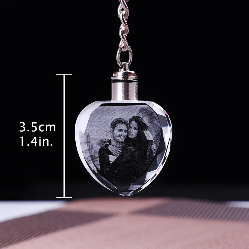 Custom Crystal Keychain with Logo for Events and Gifts