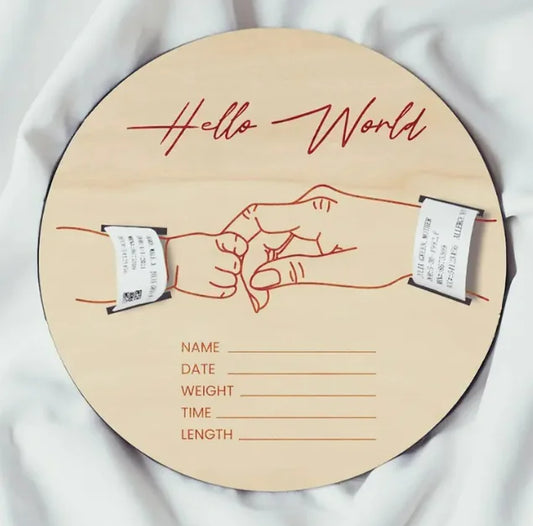 Personalized Baby Wooden Plaque