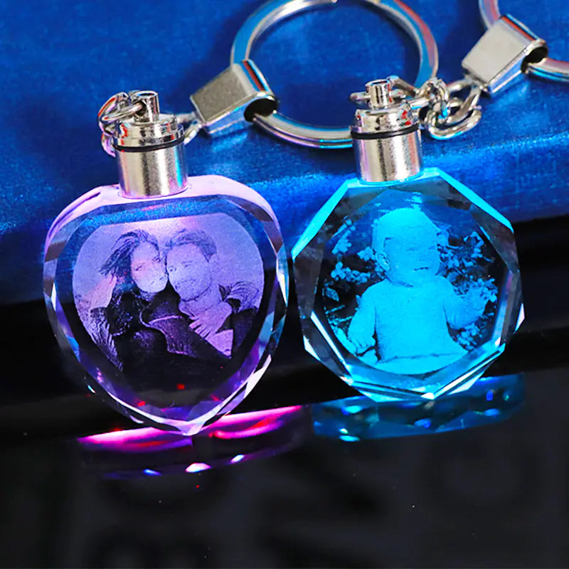 Custom Crystal Keychain with Logo for Events and Gifts