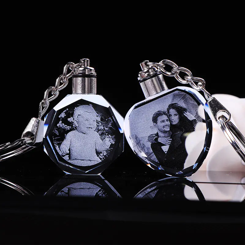 Custom Crystal Keychain with Logo for Events and Gifts