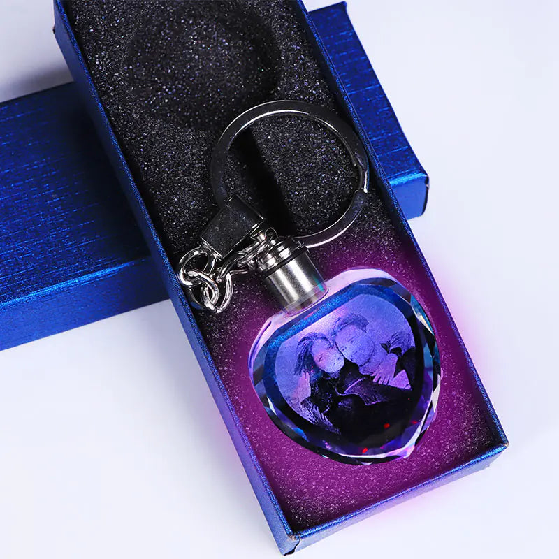 Custom Crystal Keychain with Logo for Events and Gifts