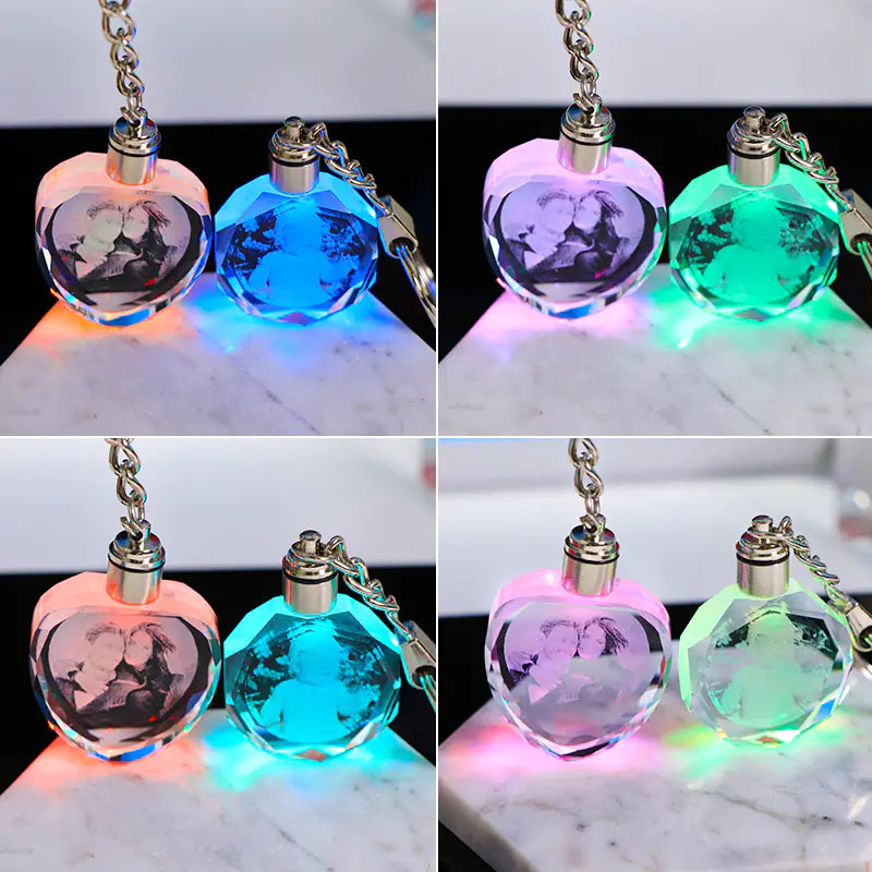 Custom Crystal Keychain with Logo for Events and Gifts