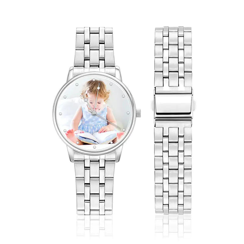 Custom Photo Quartz Watch, Personalized Design