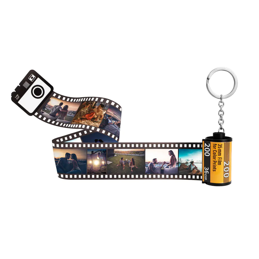 Memory Film Photo Album Keychain for Gifts (Creative)