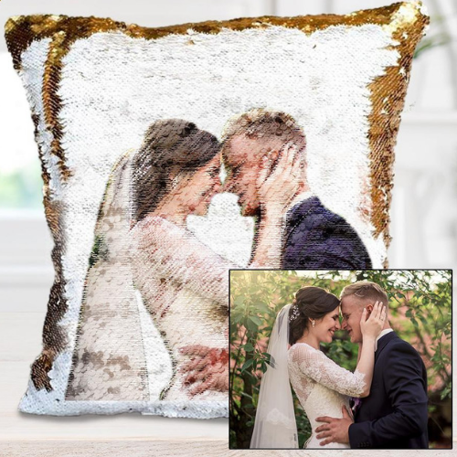 Personalized Sequin Pillowcase - Custom Design