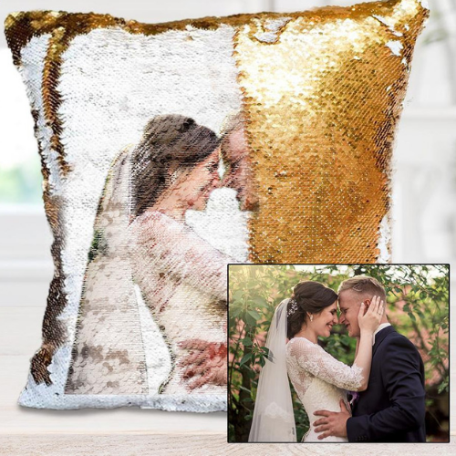 Personalized Sequin Pillowcase - Custom Design