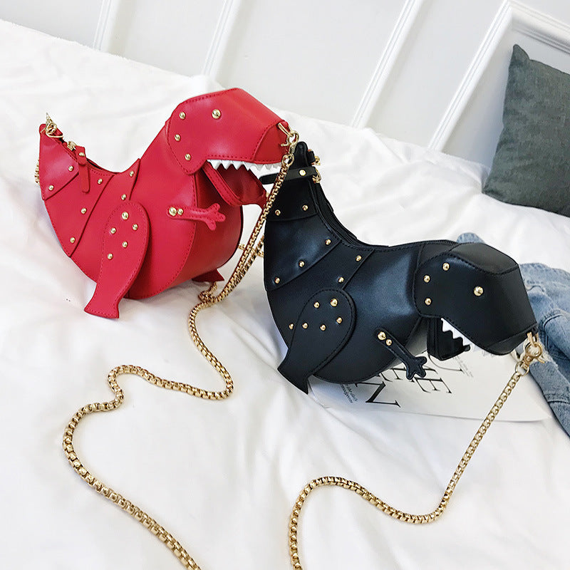 Cute Dinosaur Shaped Shoulder Bag with Sweet Style
