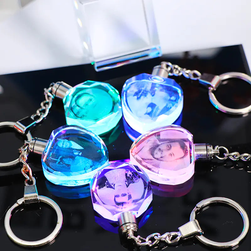 Custom Crystal Keychain with Logo for Events and Gifts