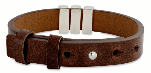 Men's Leather Personalized Name Bracelet