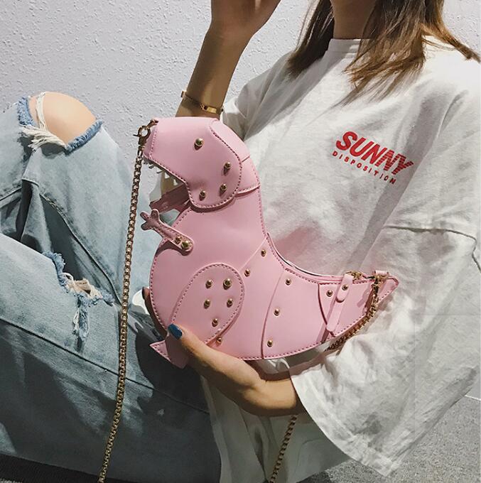 Cute Dinosaur Shaped Shoulder Bag with Sweet Style