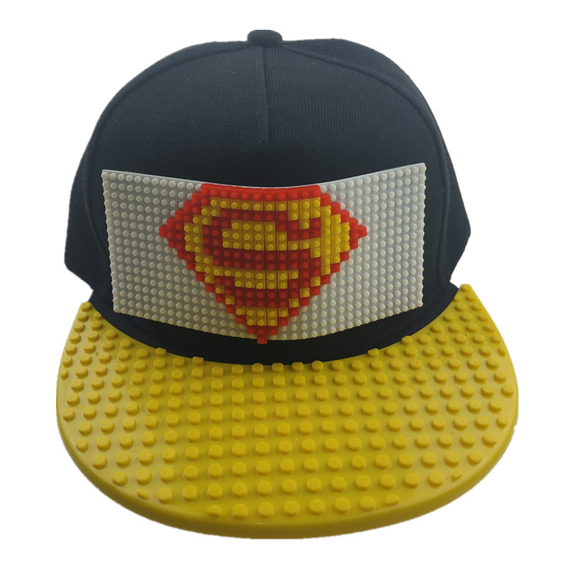 Kids Bricky DIY Lego Blocks Baseball Hat