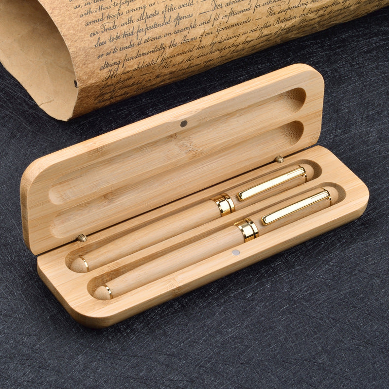 Handcrafted Bamboo Pen Set with Custom Engraving