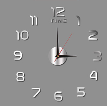 DIY 3D Frameless Wall Clock Kit