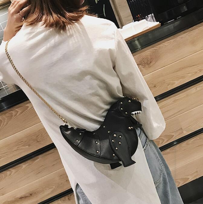 Cute Dinosaur Shaped Shoulder Bag with Sweet Style