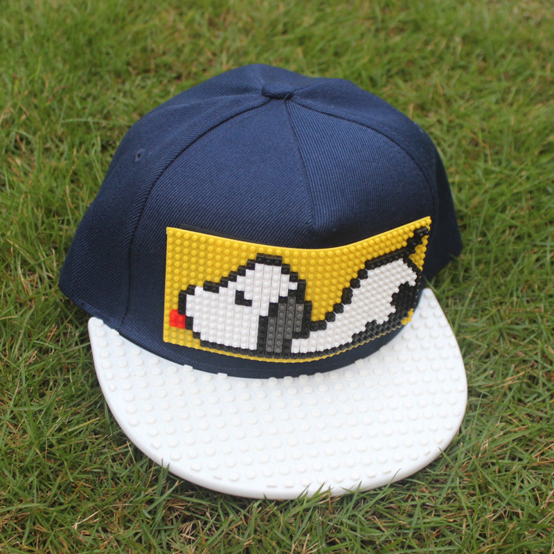 Kids Bricky DIY Lego Blocks Baseball Hat