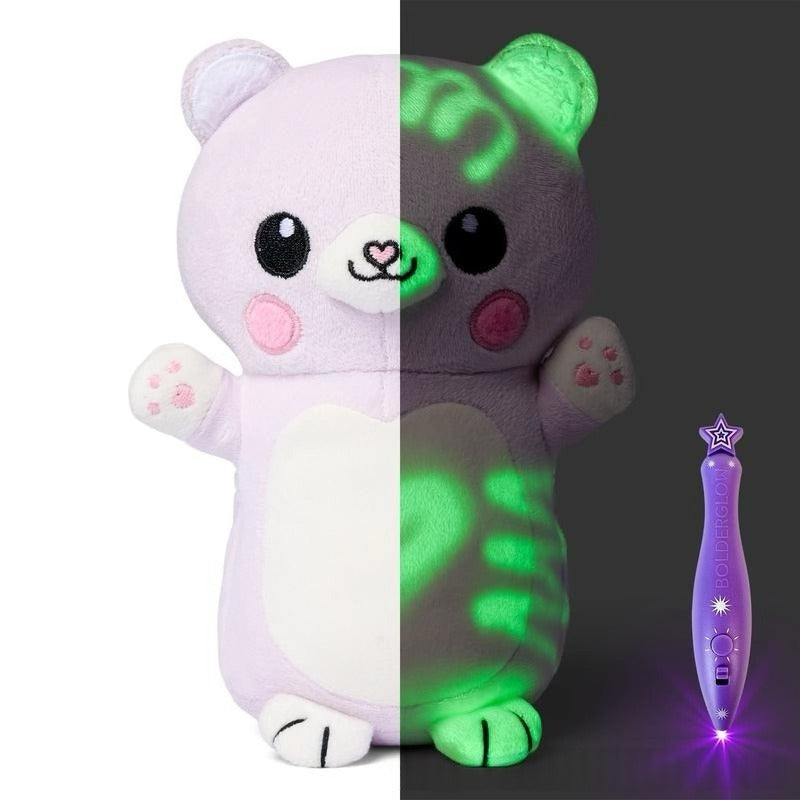 Glow-in-the-dark Plush Luminous Toy with Drawing Pen