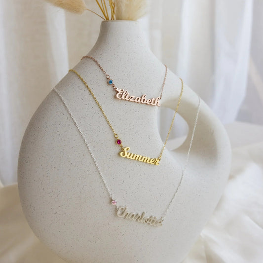 Custom Stainless Steel Name Necklace with Letters