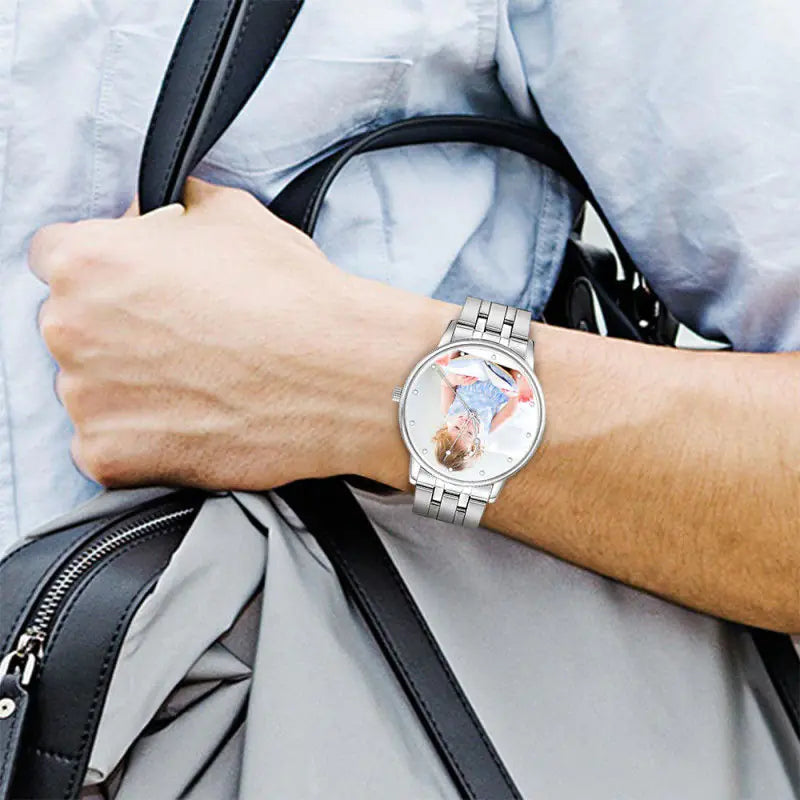 Custom Photo Quartz Watch, Personalized Design